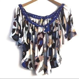 Free People Off The Shoulder Butterfly Top